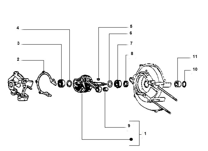 Albero motore Piaggio Ciao