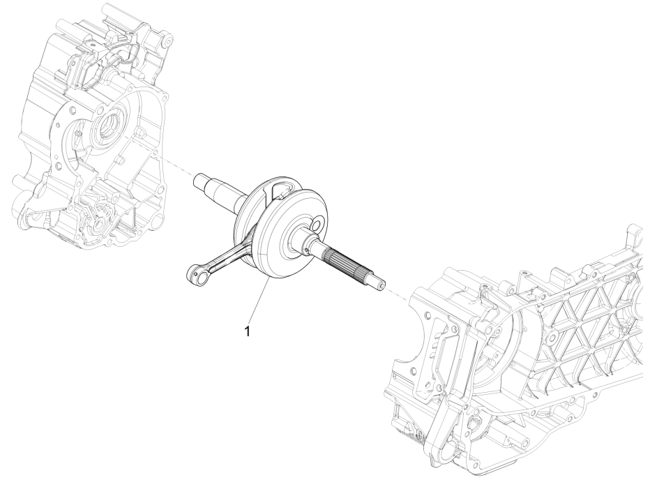 Albero motore Vespa GTS 125 IE ABS Euro 4 2019