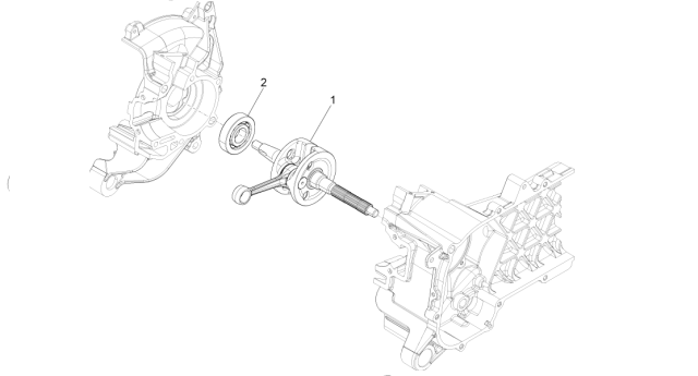 Albero motore Vespa Primavera 50 4 tempi IGET 3V Euro 4