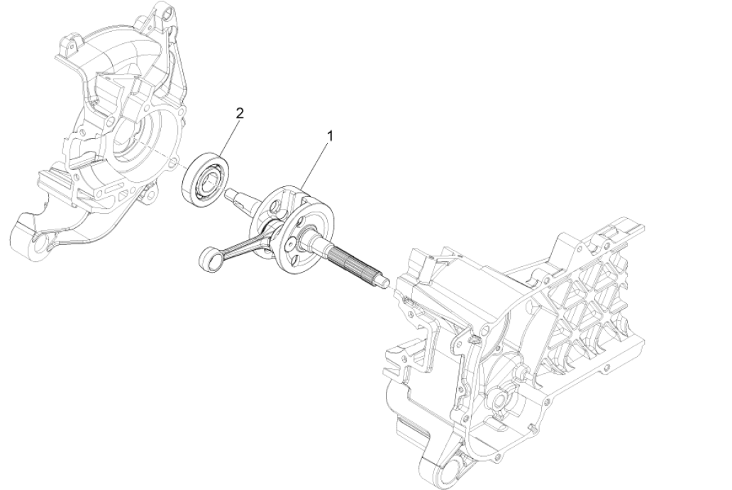 Albero motore Piaggo Zip 50 4 tempi IGET 3V Euro 4