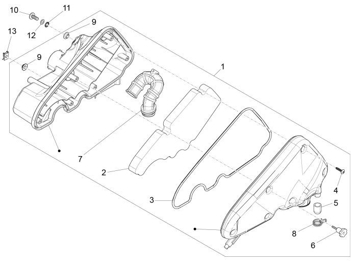Filtro aria Vespa Sprint 50 4 tempi 4V
