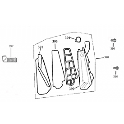 Filtro aria Benzhou YY50QT-15 marrone