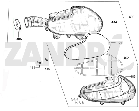 Filtro aria BTC Riva Sport nero