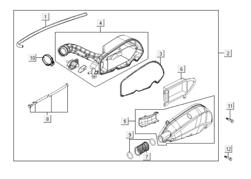 Filtro aria Kymco People One 125i