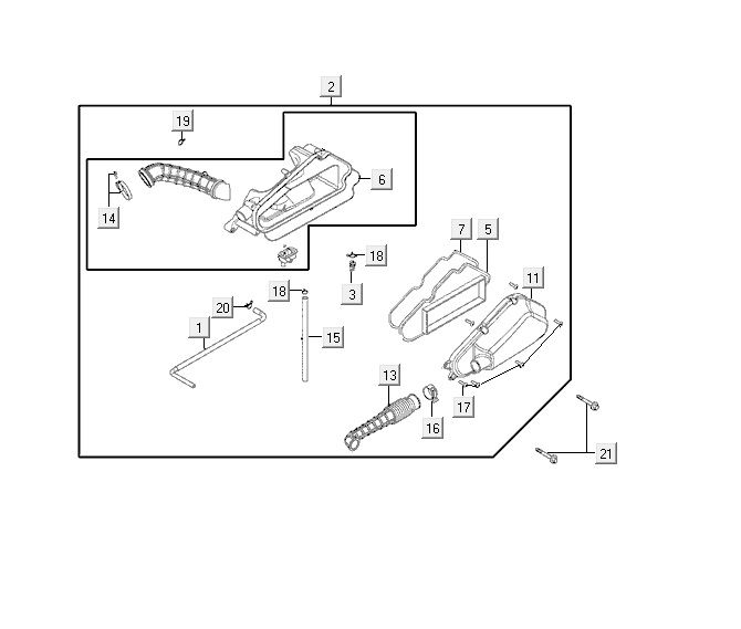 Filtro aria Kymco VP50 4-tempi ACDiamond bianco