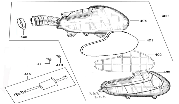 Filtro aria Neco Lola rosso bianco