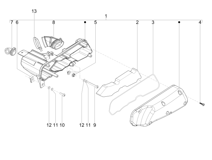 Filtro aria Piaggio NRG Power DD 50 2-stroke LC 2007-2017