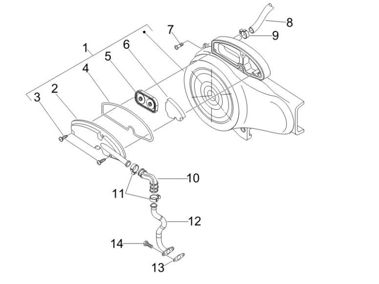 Filtro aria Vespa LXV 4 tempi 2V 25km/h