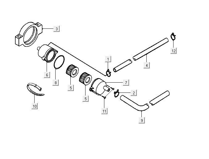 Filtro aria Kymco Vitality 50 2 tempi AC argento perlato