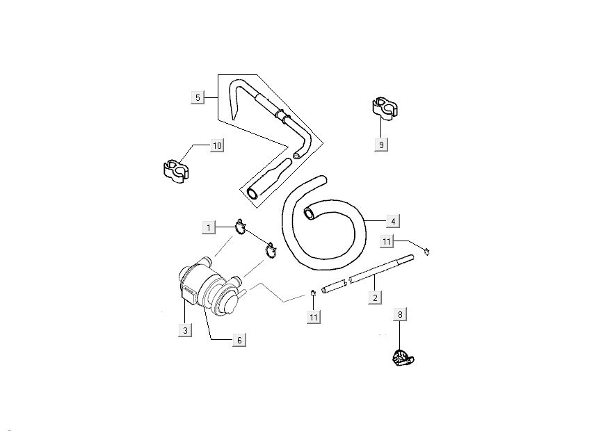 Membrana pneumatica Kymco Sento 50 4 tempi nera lucida