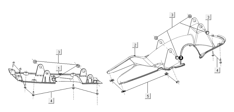 Carena inferiore Niu M+ Sport