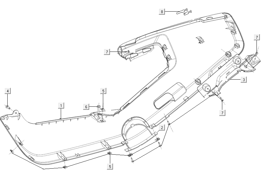 Coprimoto destro Niu M+ Sport bianco