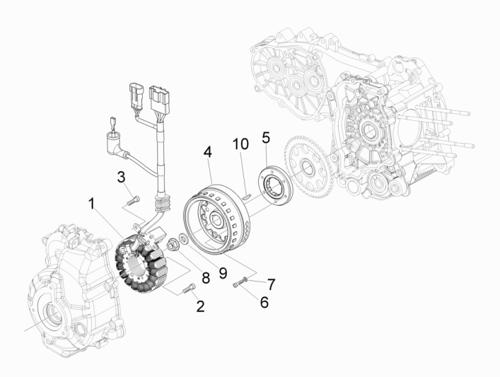 Accensione - Statore - Volano Piaggio MP3 300 LT Sport 2009-2014