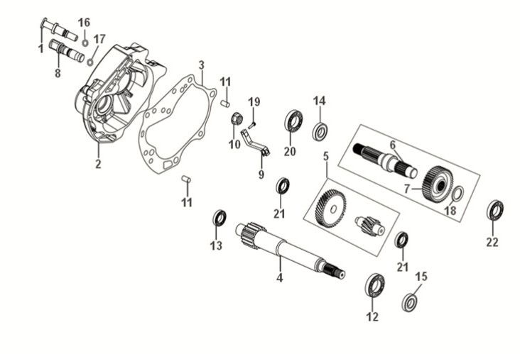 Ingranaggio - Trasmissione - Sym Fiddle IV 50 Euro 5