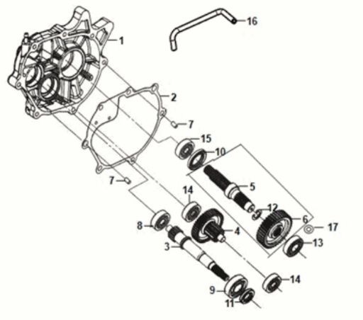 Mission Case - Drive Shaft Sym Orbit III 125I E5
