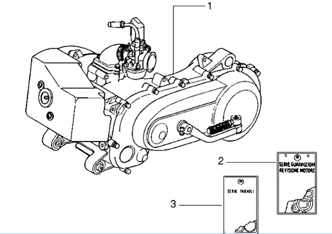 Blocco motore completo Piaggio Zip RST 50 2 tempi AC