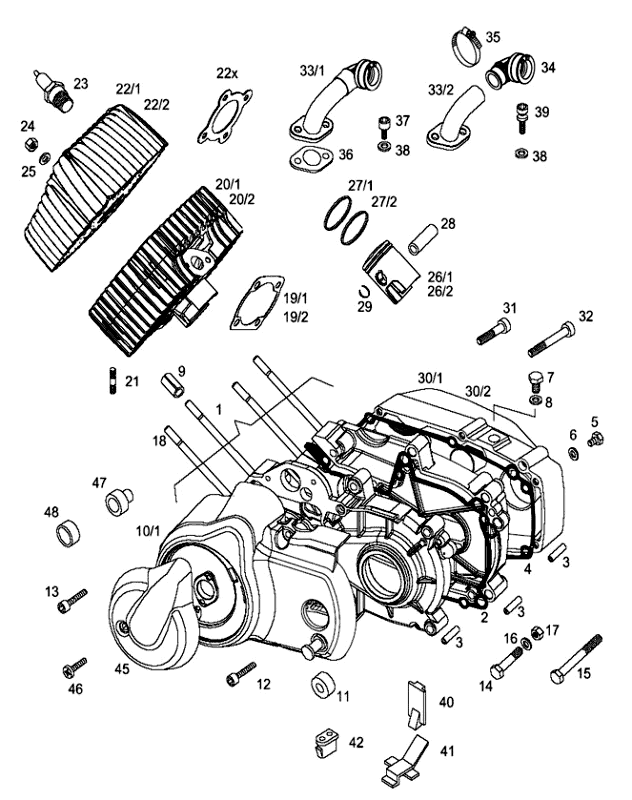 Motorblok Tomos REVIVAL (25-45KMH) (K1-K5)