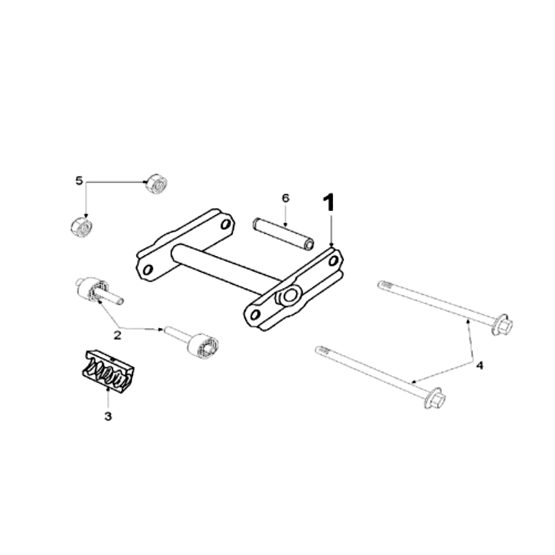 Sospensione motore corta Peugeot Speedfight 2 50 2 tempi LC argento