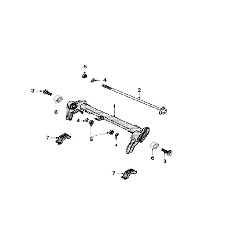 Sospensione del motore Peugeot Speedfight 3 50 2 tempi AC Blue