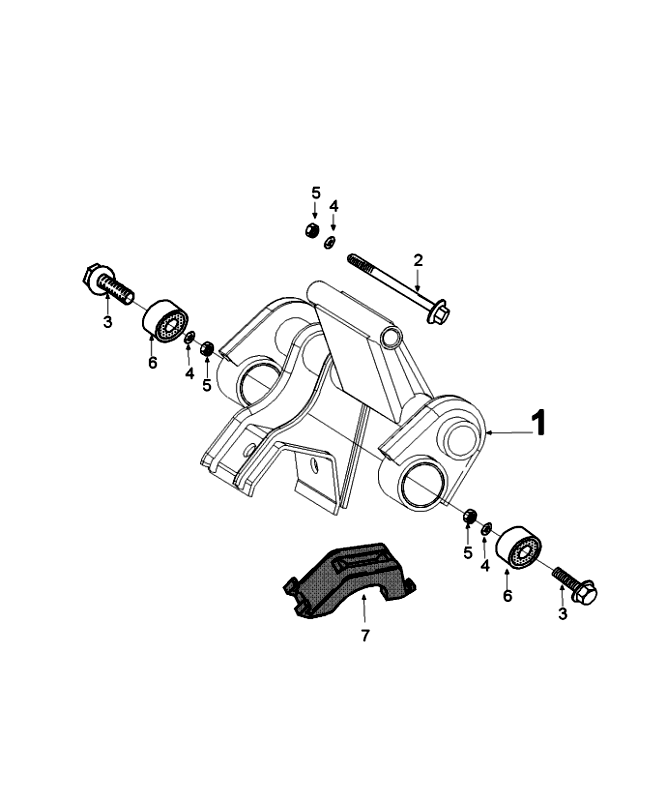 Sospensione del motore Peugeot Speedfight 4 50 4 tempi AC Whitegold