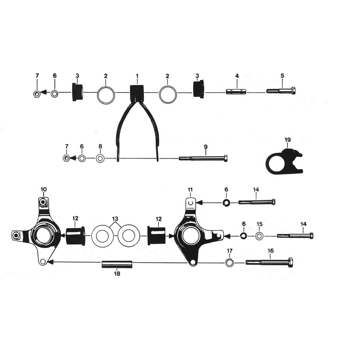 Sospensioni del motore Zundapp 529 di tutti i tipi