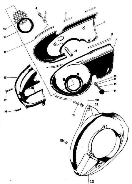 Motorscherm koelkap geforceerde Kreidler