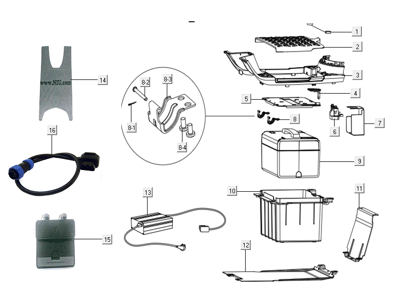 Batteria - Pedana Niu N-pro