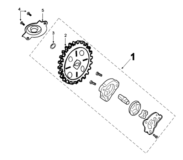 Oil pump Peugeot Tweet 125 EFI YO N SBC E4 2018-2020