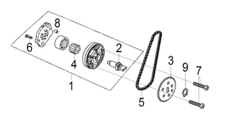 Oil pump Sym Joymax Z 125 E4