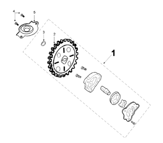 Oliepomp Peugeot Tweet 125 V E3 2013-2017