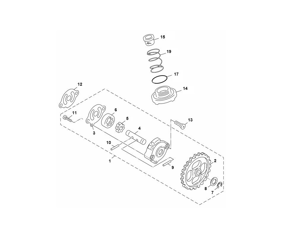 Pompa olio Yamaha Aerox 4 tempi 2014