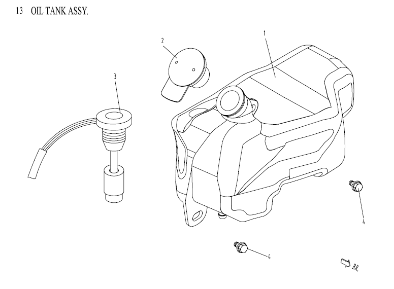 Serbatoio olio nero AGM Venom