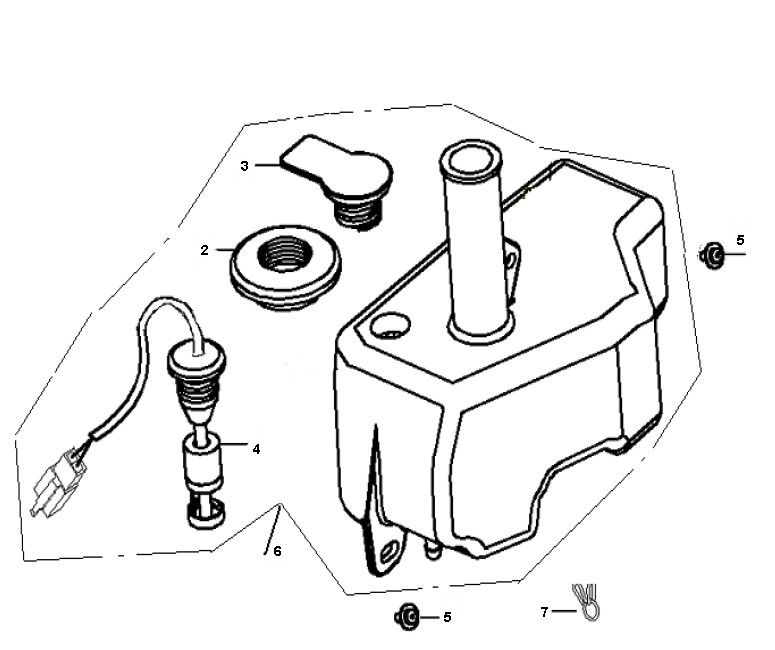 Serbatoio olio Generic Roc 50 2 tempi 2010 silver 25