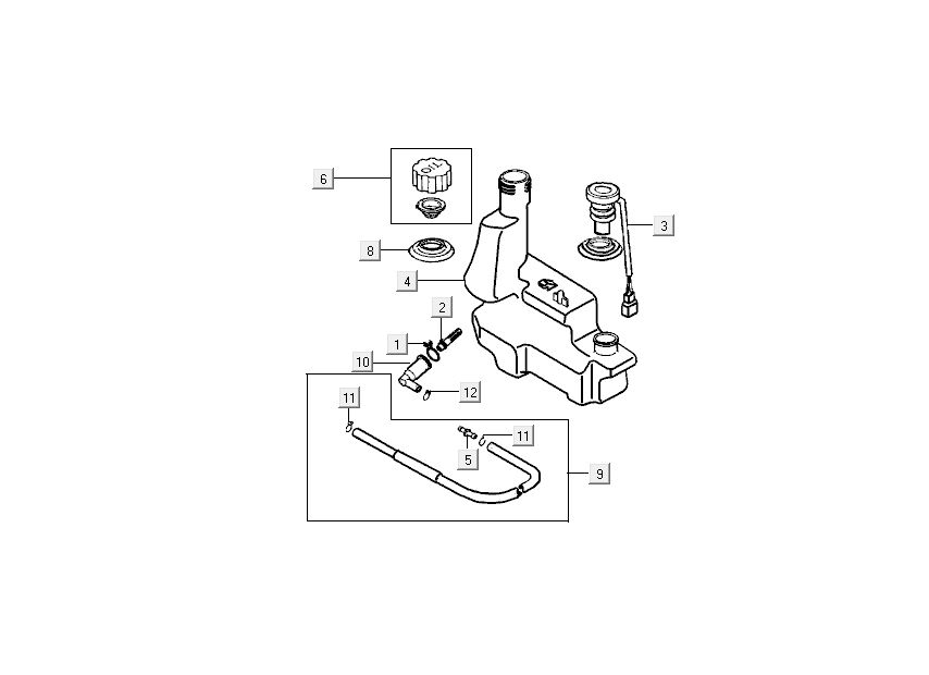 Serbatoio olio Kymco DJ 2 tempi Silver