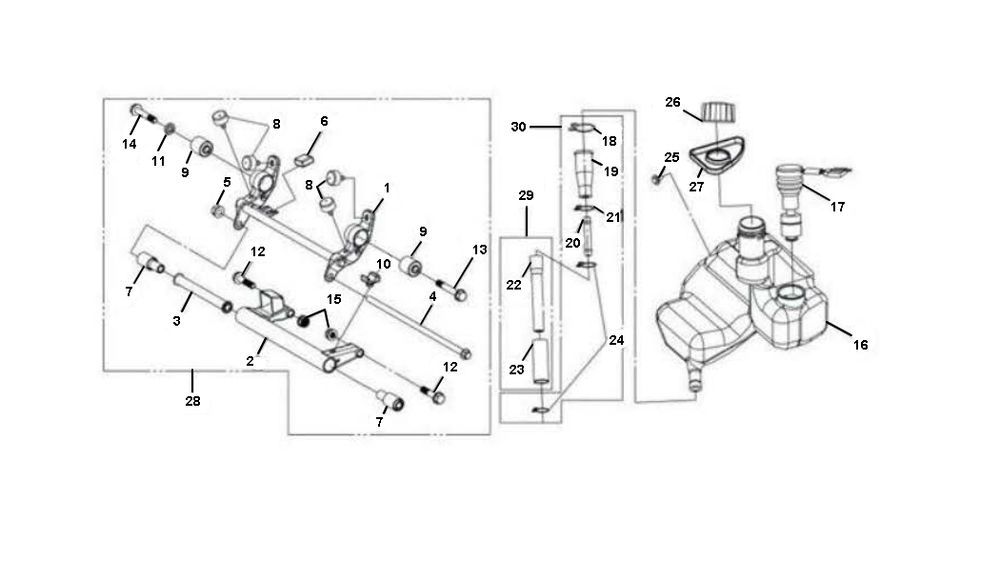 Serbatoio olio Sym Jet Sport-X 2 tempi