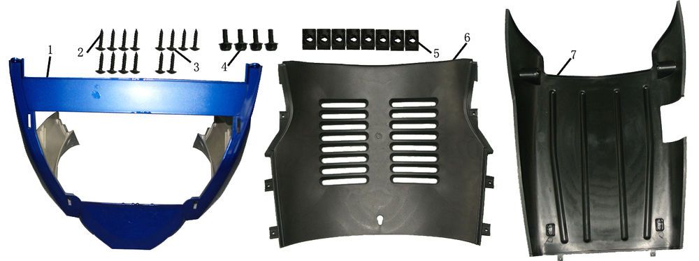 Carena inferiore - Underspoiler China Touring blu