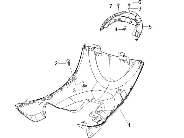 Sottospoiler Piaggio Zip 2000 4 tempi AC