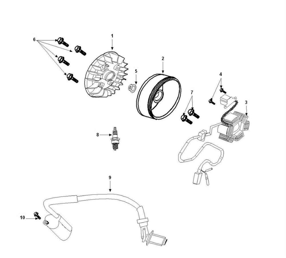 Accensione - Statore - Volano - Bobina Peugeot Tweet 50 4T AC