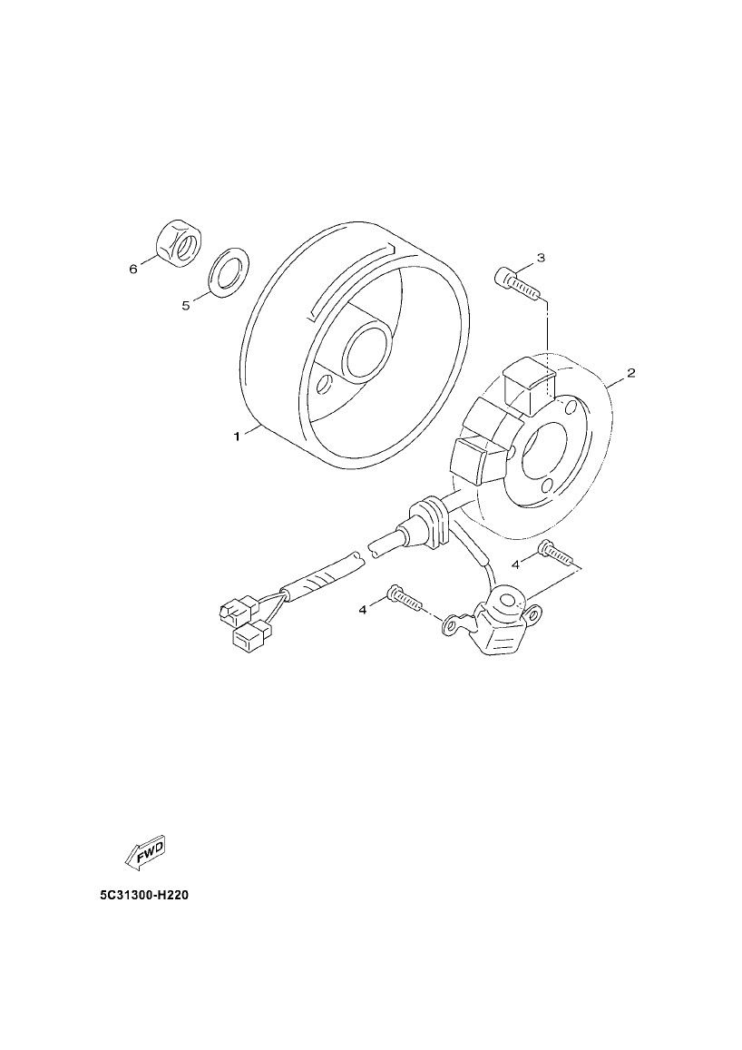 Accensione - Statore - Volano Yamaha Neo's 4 tempi 2008 → Accensione ZNEN-Grand-Retro-125CC