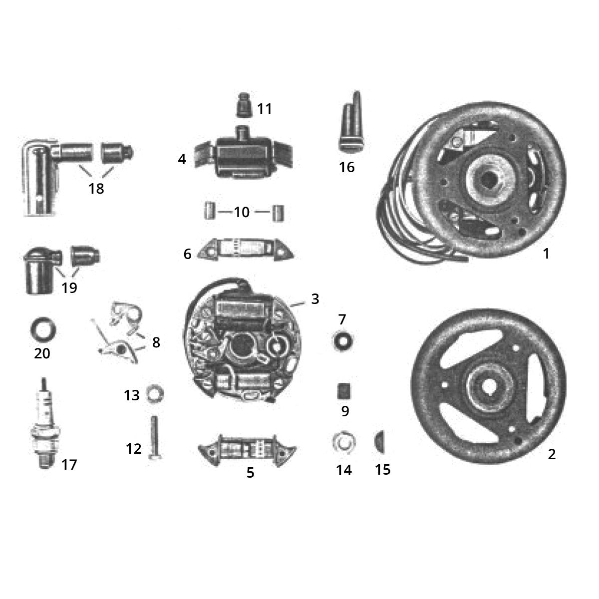 Accensione - statore - volano Zundapp GTS 50 517-40L0