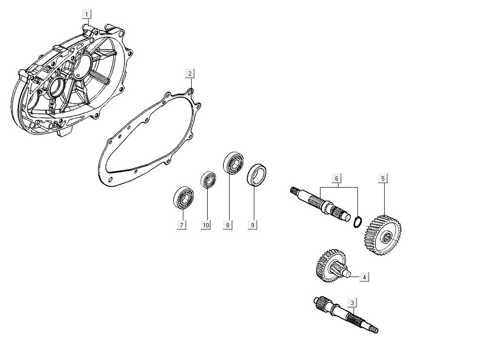 Cambio - Transmission Agility 16+ 200i Blu chiaro metallizzato opaco