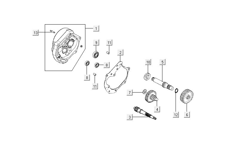Denti - Cambio Kymco Agility 10' a 4 tempi in argento