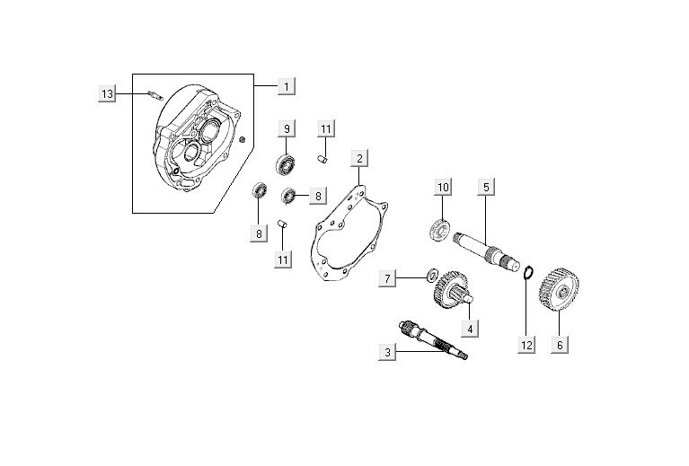 Denti - Cambio Kymco Agility 12' 4 tempi nero