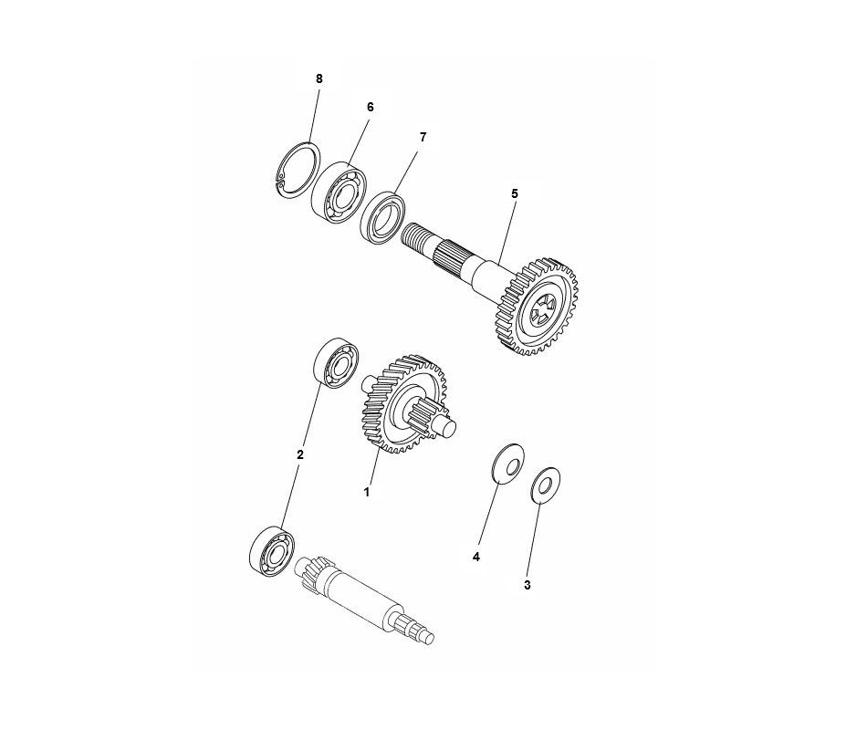 Cambio - Trasmissione Yamaha Aerox 50 2 tempi LC 2013