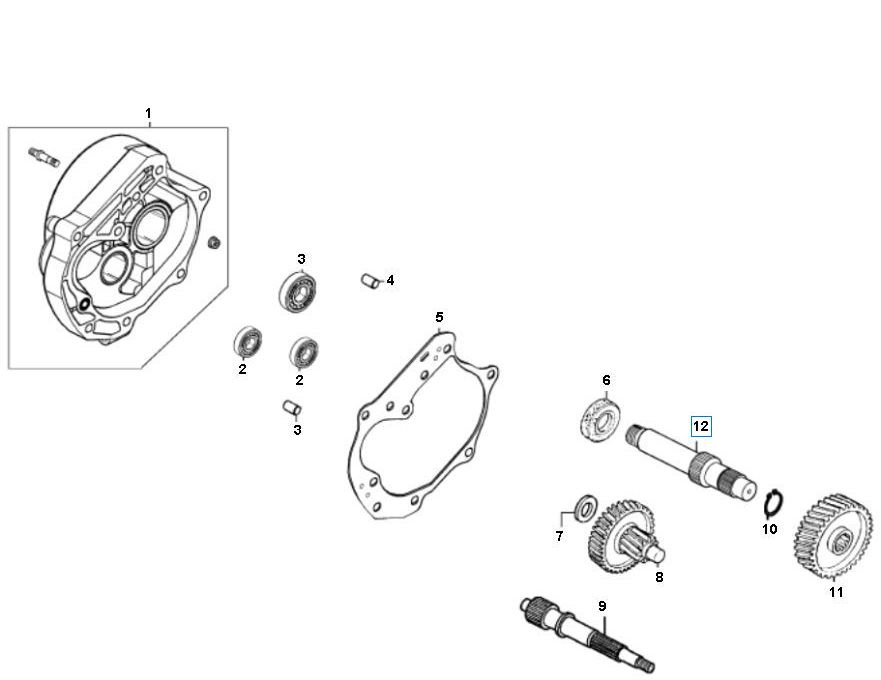 Cuscinetti - Trasmissione Znen ZN50QT-11 4 tempi