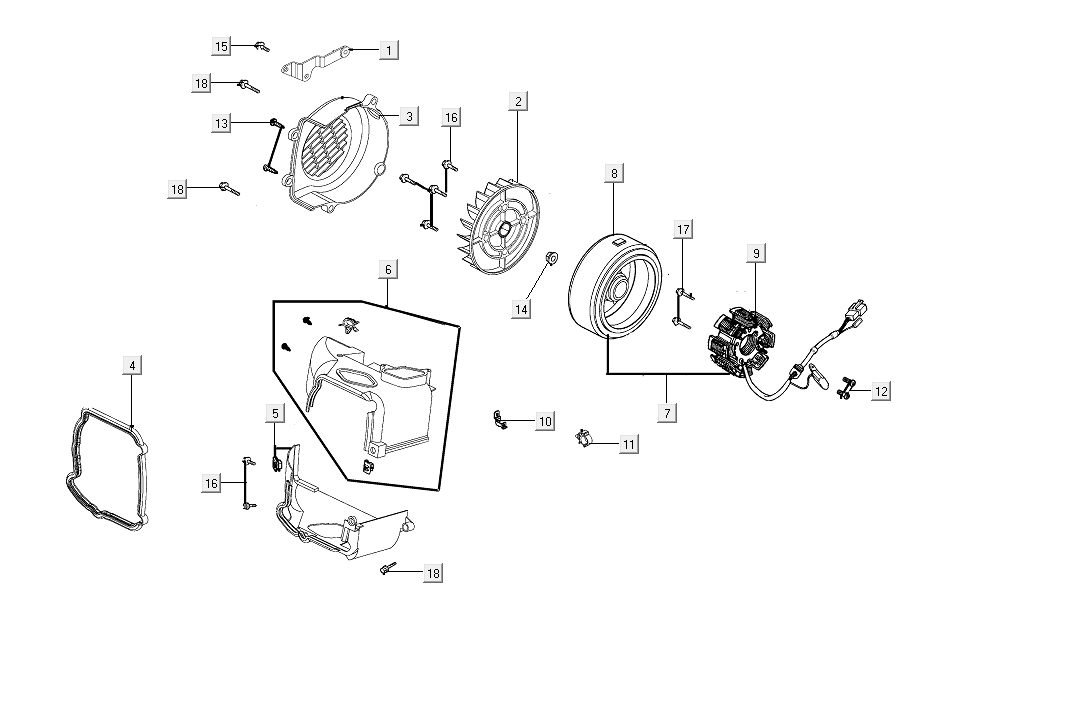 Accensione - Statore - Volano - Tappi di raffreddamento Kymco People S 50i Euro 4 Blue