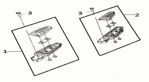 R-L. step bar Sym Joymax Z 125i E5 2022