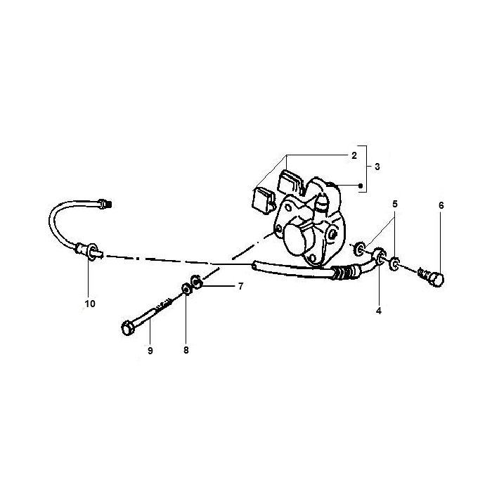 Pinza freno Gilera Runner 50 2 tempi LC 1998-2005