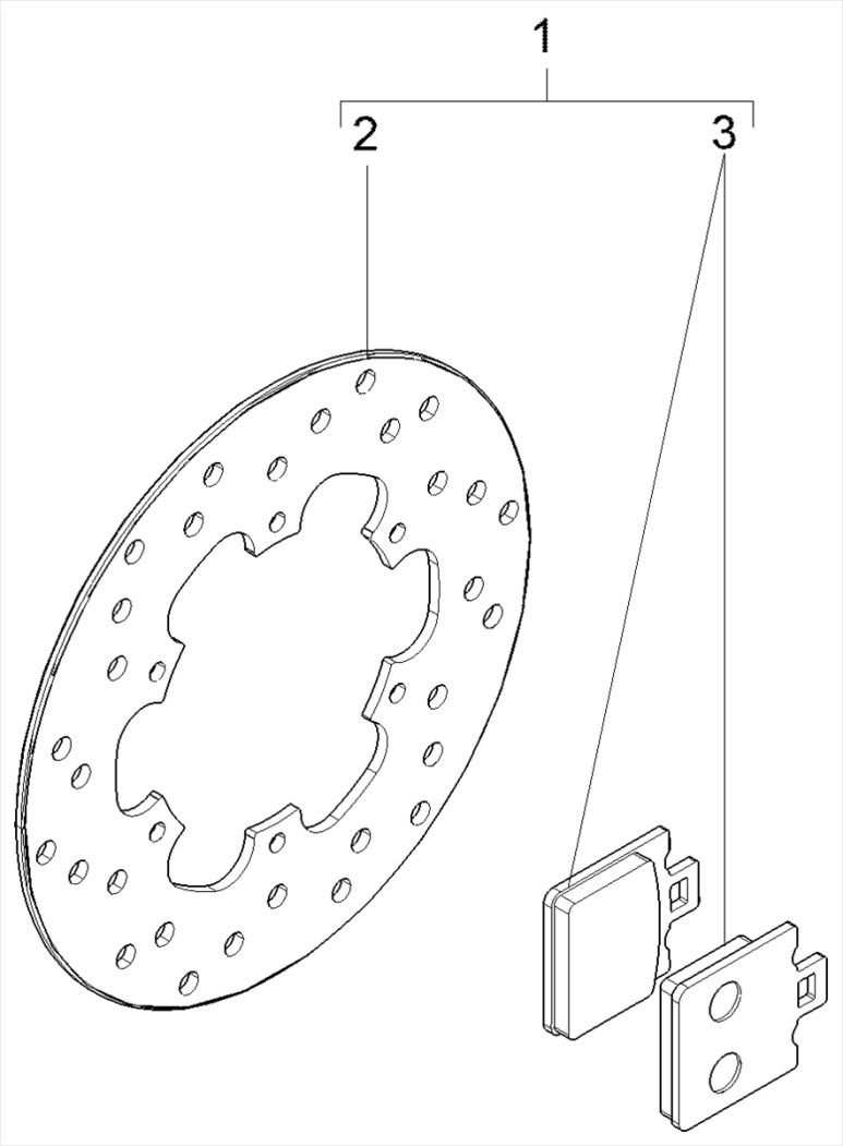 Disco freno - Pastiglie freno (set) Vespa GTS 125 IE ABS Euro 4 2016-2018