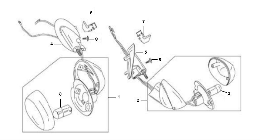 Indicatori anteriori Rover Fun 4 tempi